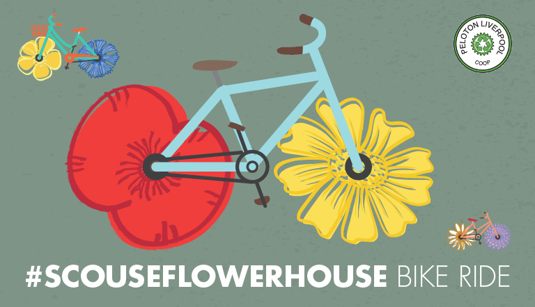 Scouse Flowerhouse bike ride guided by Peloton Coop